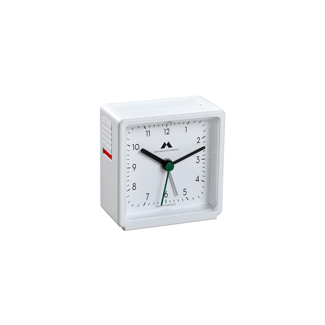 Quartz Alarm Clocks “White / White”